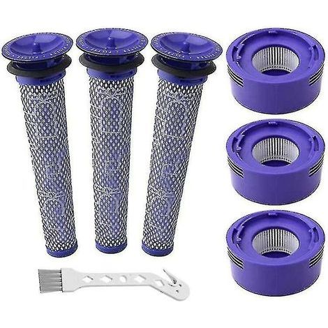 Kit de remplacement de filtre à vide, paquet de 6, pour Dyson V7 V8 Animal