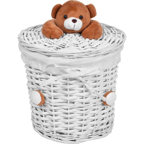 Teddybär-Weidenkorb 15L