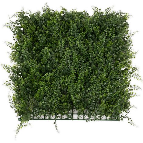 Pflanzenwand Fern Kunstpflanzen zur Wandmontage 50 x 50 cm