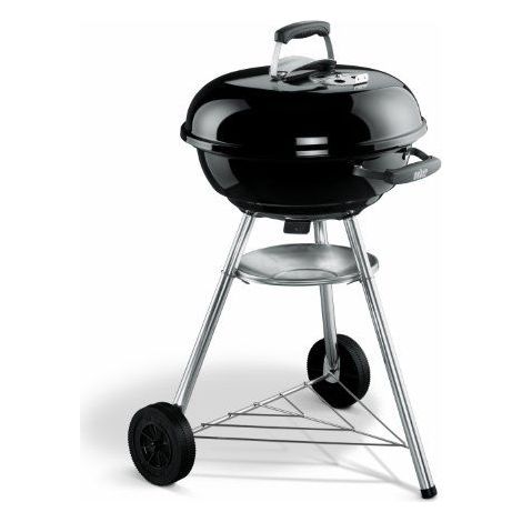 Weber Kompakt-Kugelgrill 47 cm Schwarz Holzkohlegrill (1/5)