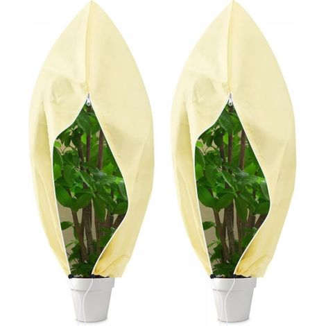 Voile d'Hivernage pour Plantes Extérieur 120x180 cm, 2 Pcs Housses de Protection Contre Le Gel, Couverture Végétale Protection pour Plantes, Toile (1/5)