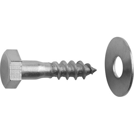 Sechskant-Holzschraube M10x40 mm, A2 571, 12 St.