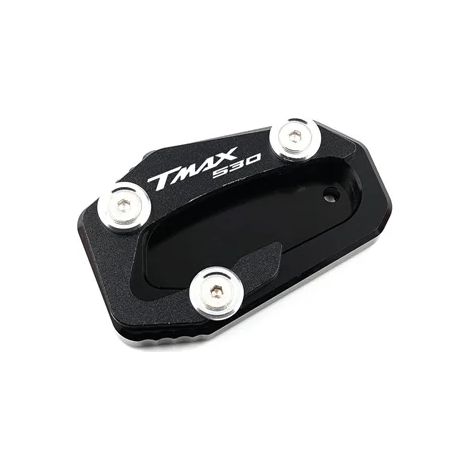 (TMAx530 Noir) Compatible avec Yamaha T-MAX TMAX 530 560 SX DX TMAX530 TMAX560 2017-2022 - Béquille latérale, extension et support maxpower (1/4)