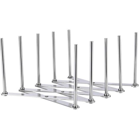 Griglia per coperchi, griglia per piatti, griglia per costine, acciaio inox, griglia per coperchi e piatti, griglia per coperchi regolabile con 4 nicchie regolabili
