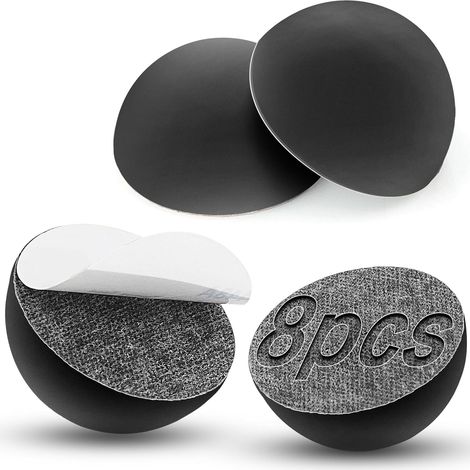 8pcs Rubber Pads 30 mm Rubber Stamp Sticker Silicone Hemispherical Black Rubber Foot for Appliances, Spotlights, High Speakers, Furnishings (1/5)