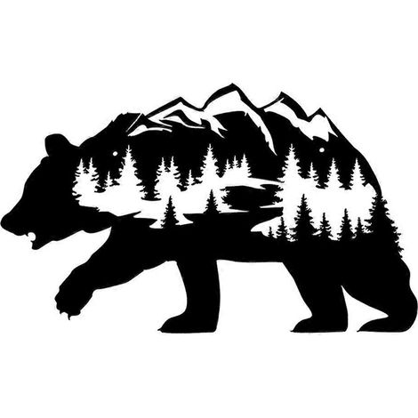 Metall-Tierschild Bär, Schmiedeeisen-Dekoration, Ornament, Bastelbedarf
