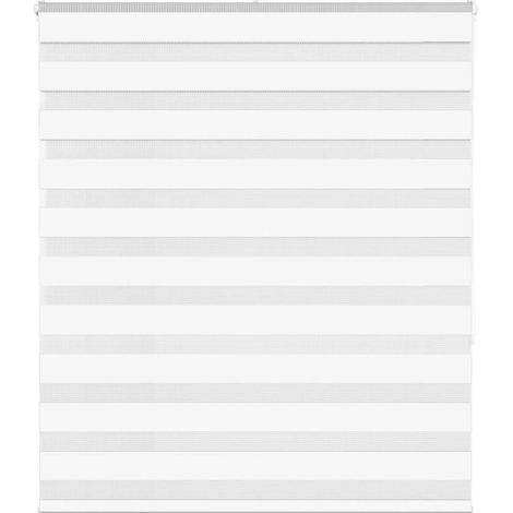 vidaXL Store zèbre blanc 120x150 cm largeur du tissu 115,9cm polyester (1/5)