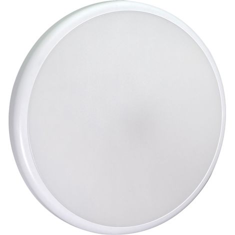 Hublot LED Rond Blanc, 16W, 1500 Lumens, IP65, 4000K blanc-neutre, détecteur de mouvement, tempo réglable, mode veille, garantie 5 ans - Tibelec (1/5)