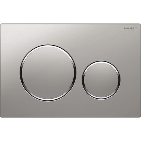 PLACCA DI COPERTURA 2 TASTI SIGMA 20 GEBERIT Cromo opaca bordi tasti cromo