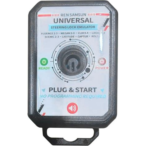 Universeller ESL ELV Lenkradschloss-Simulator für FLUENCE2-3, MEGAN2-3, CLIO3-4, LACUNA 3 (1/4)
