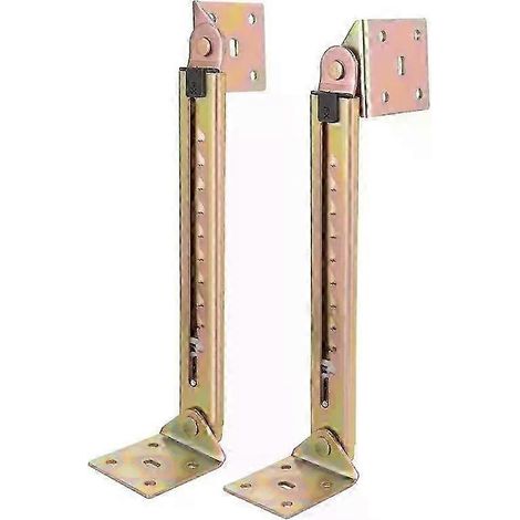 1 paire de barres de levage angulaires pour bureau, charnière à 10 vitesses réglables, avec support, support pneumatique pour porte d'armoire - JXLGV (1/5)