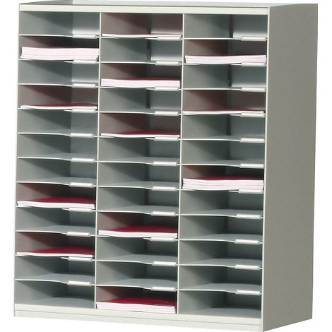 Paperflow, Bloc multicase, en polystyrol, 36 casiers, gris (1/4)
