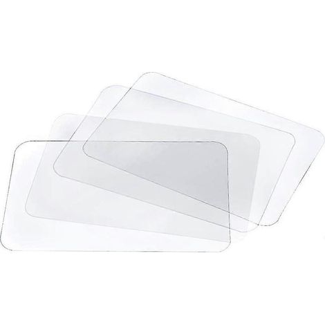 Set de table transparent lavable, résistant à la chaleur et antidérapant (8 pièces) (1/5)