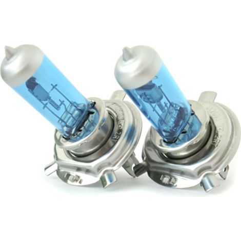 Coppia 2 Lampade H4 P43t 12V 60/55W Effetto Xenon Bianco Fari Anabbaglianti e Abbaglianti (1/3)