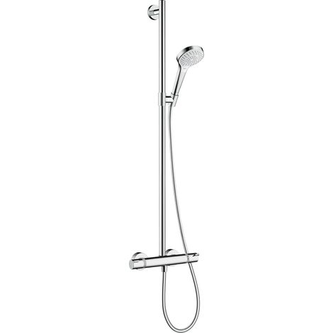 hansgrohe Croma Select S SemiPipe Multi mit Thermostat, weiß/