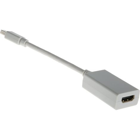 Adaptateur audio et vidéo RS PRO, DP mâle (port d'affichage) mini Mâle vers HDMI Femelle ( Prix pour 1 ) (1/4)