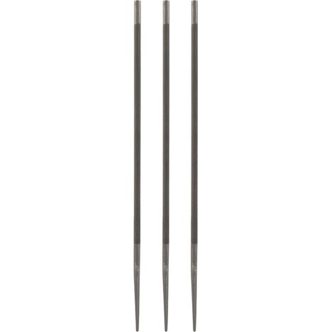 3-teiliges Feilenset aus Aluminiumlegierung für Benzin- und Elektrosägen, 5,2 mm --Crezuo