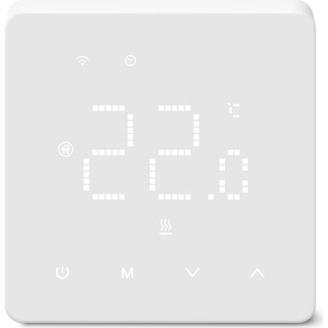 Thermostat Connecté WiFi Intelligent – Chaudière Gaz, Programmable, Compatible Tuya Alexa Google Assistant, 3A