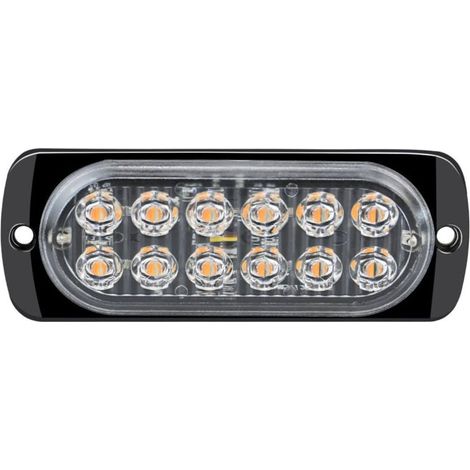 2pcs 12-24V LED Stroboscopique Voiture Ampoule Led Voiture Orange Lumineux Feux éclairage Remorque Clignotant Strobe Lights Balise Pour Voiture Utilitaire,11241mm (1/4)