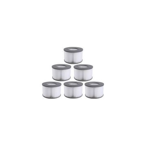 Lot de 6 cartouches filtrantes de rechange pour piscine gonflable Mspa, jacuzzi (1/5)