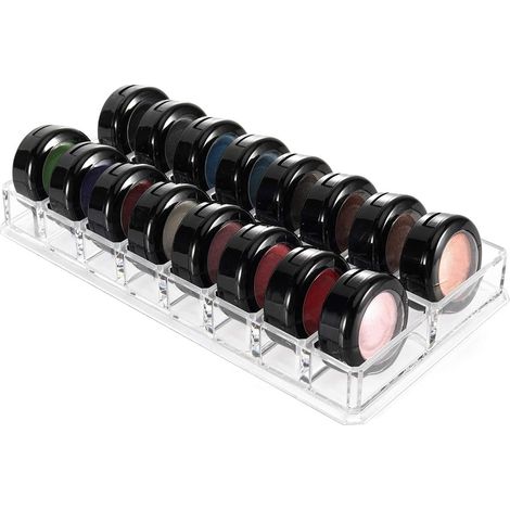 Make-up-Organizer, Lidschattenschale mit 16 Fächern für Lippenstift und Pinsel. (1/5)