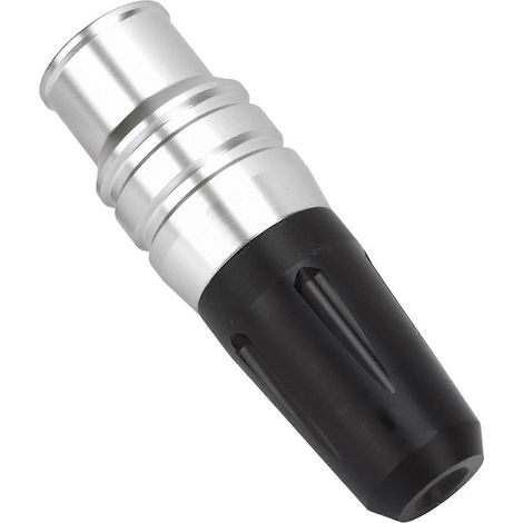 Auspuffrahmen-Slider, Metall, CNC-gefräst, lang, robust, universeller Sturzschutz für Motorräder, Silber