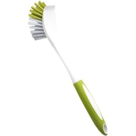 Brosse à vaisselle - Long manche ergonomique - Dimensions 30x4x4 cm - Système de suspension pratique (1/5)