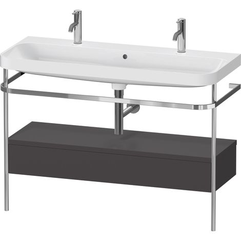 Duravit Happy D.2 Plus c-shaped Set avec console métallique et