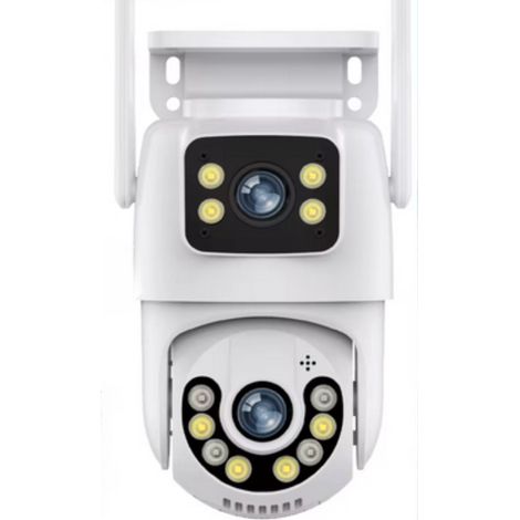 Telecamera Sorveglianza Wi-Fi Doppia Lente Obiettivo Esterno Grandangolo WIFI (1/5)
