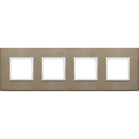 VIMAR - 21669.05 Platte 8M (2+2+2+2) int71 dunkelbronze