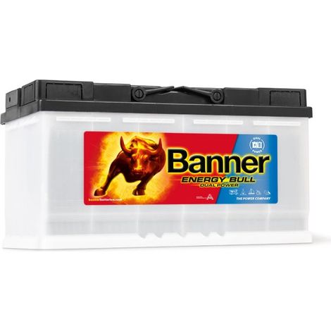 Batterie décharge lente 95751 12V 100Ah – Plomb Calcium – Sans entretien – Pour énergie solaire et éolienne – Banner