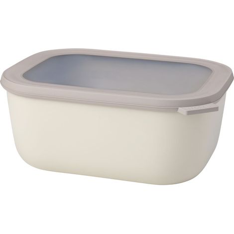 Mepal multi cuenco cirqula rectangular 3000 ml - blanco nórdico (1/5)
