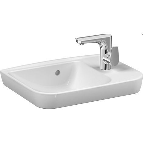 Vitra my Way 2.0 Handwaschbecken unterbaufähig, 1 HL R 500x375mm weiß (1/2)