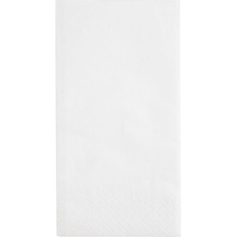 Serviettes snacking 2 plis pliage 1/8 330mm blanches (lot de 2000) - FIESTA RECYCLABLE (1/5)