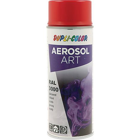 Spray colorato in aerosol Art fuoco rosso lucido RAL 3000 400ml bomboletta spray