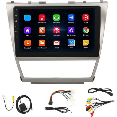 Écran 10.1 pouces autoradio MP5 GPS WIFI Bluetooth Stéréo Radio Carte pour Android 8.1 Compatible Toyota Camry 40 2006-2011 (1/5)