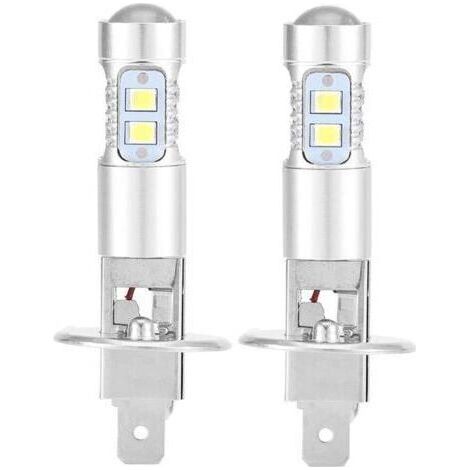 Super Blanc 100W Led Phares Ampoules Kit Brouillard Lumière de Conduite 2X H1 6000K (1/5)