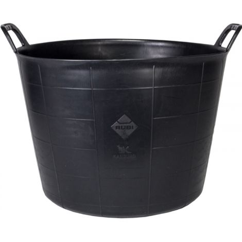 Capazo plastico negro 25lt flextub nº1 88771 boada