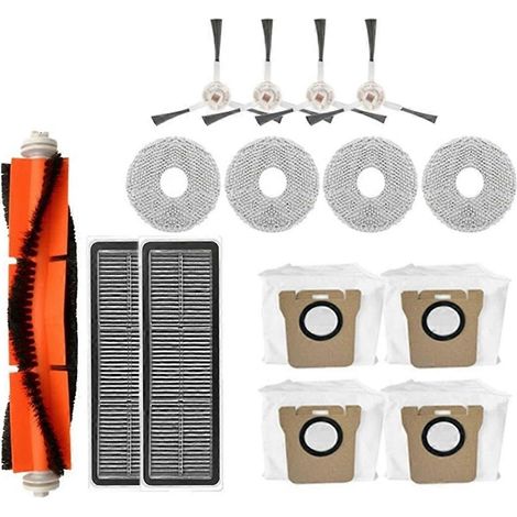 Aspirateur robot - Brosse principale latérale, filtre HEPA, sac à poussière (1/5)
