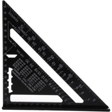 Multifunctional Carpenter's Square, Aluminum Metal Triangle Ruler, Square, Marking Gauge, Guide, Angle 45-90 Degrees / Carpenter's Tools / Marking and Guiding Tool for Woodworking (1/3)