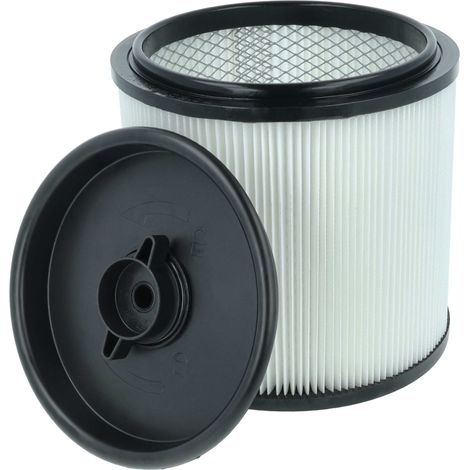 vhbw filtro a pieghe piatte sostituisce EINHELL Accessory 2351126 per aspiratore umido/secco - nero / bianco