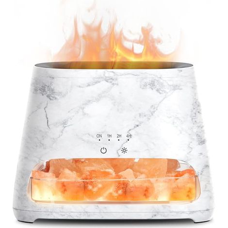 1 Diffuseur Huiles Essentielles, Lampe Sel Himalaya, Effet Flamme, 3 Luminosités, 150 ML, Aromathérapie (1/5)