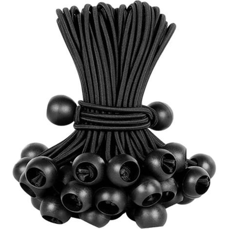 50-teiliges Planenspanner-Set, Planenspanner mit Kugel, Verlängerungsbänder, Planengummi, Zeltgummi, Verlängerungsbänder zur Sicherung von Campingzelten, Planen und Haushaltsgegenständen (1/5)
