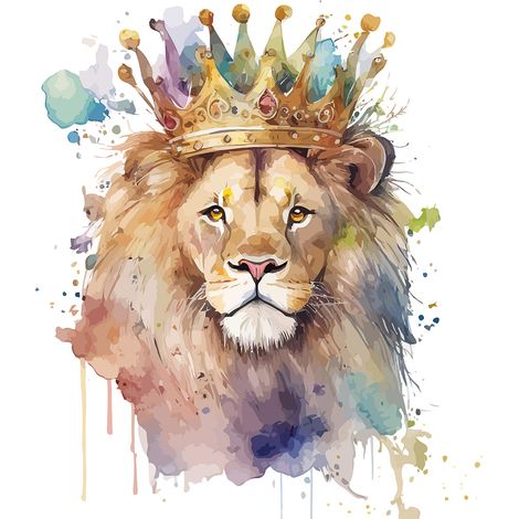 Papier peint panoramique Enfants - Lion - 130 cm x 84 cm (1/2)