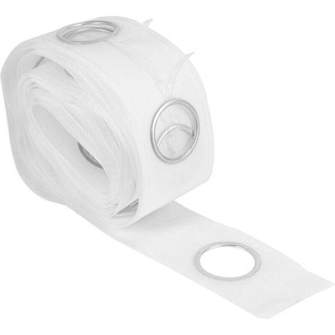 40 Anneaux Pour Rideaux 5M Accessoires Couture Stores Argent Métallique