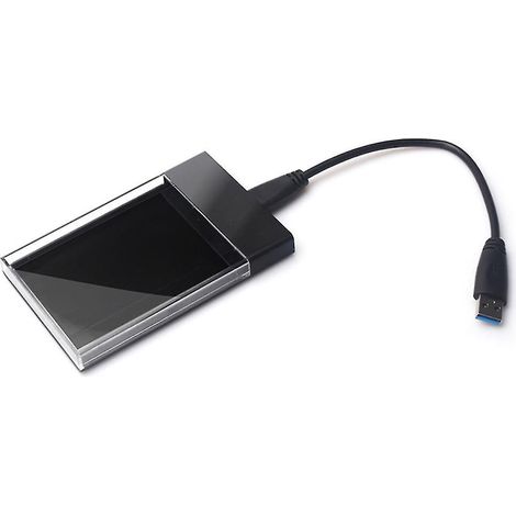 Boîtier pour disque dur SSD externe 2,5 pouces USB 3.0 haute vitesse, compatible avec PC et ordinateur portable.