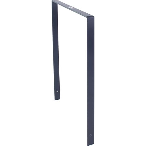 Fahrradanlehnbügel 115 x 76 cm Flachstahl 13 mm Anthrazit Einbetonieren Fahrradständer Parker Typ U (1/5)