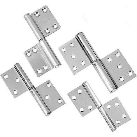 Una bisagra de acero inoxidable, bisagra de puerta desmontable, rotación de 360 grados, 5 pulgadas, 2,5 mm.