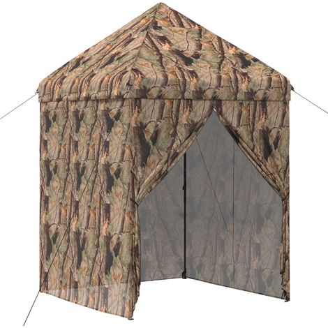 Toldo Pop-up con 4 Paredes Laterales 2 x 2 m Camuflaje Bosque vidaXL (1/5)