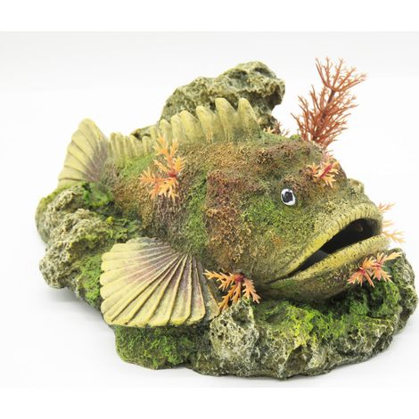 Poisson avec diffuseur de bulle 21 x 14.5 x 9 cm décoration aquarium - Vadigran (1/5)